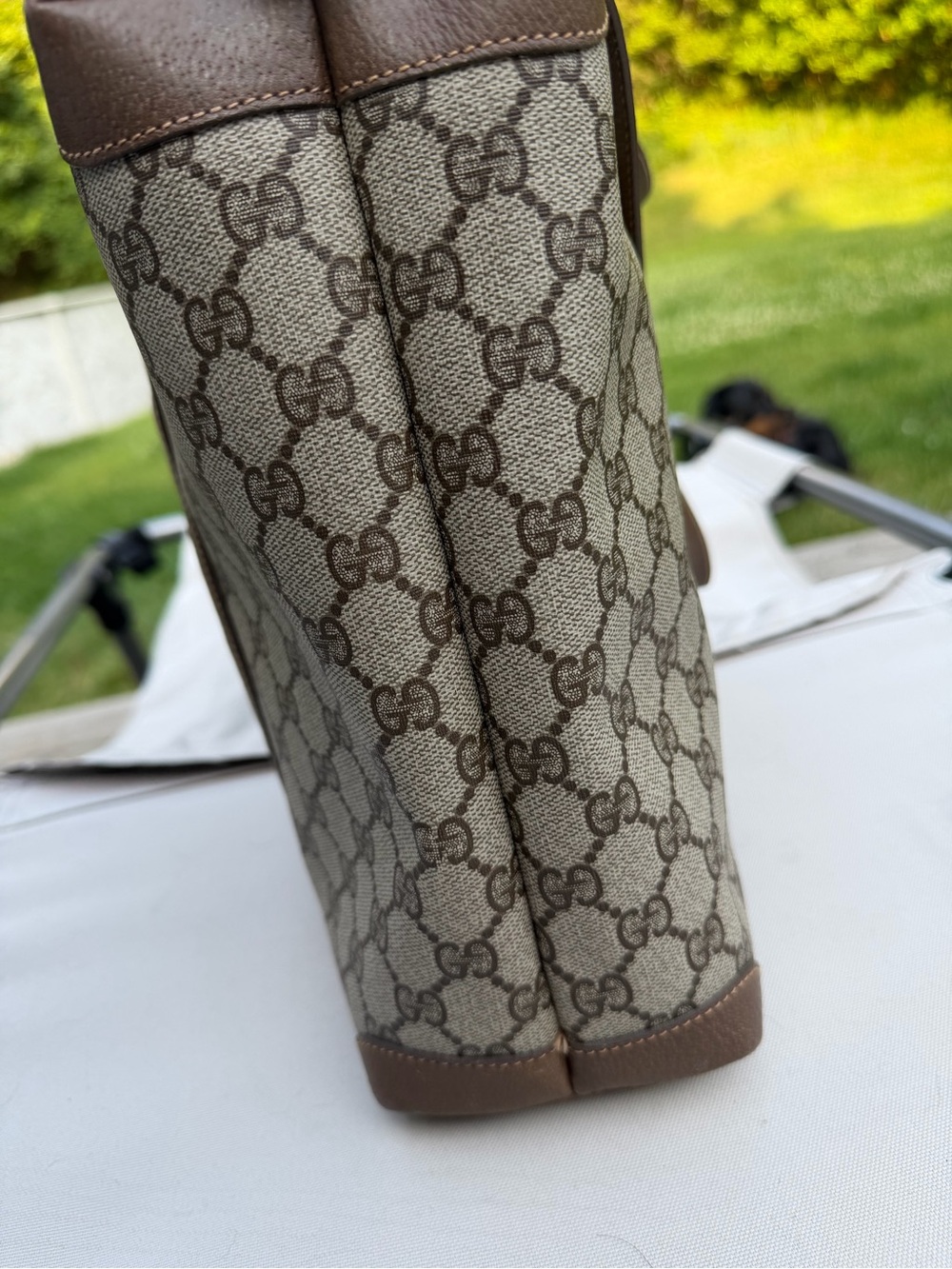Gucci Brown GG Supreme Canvas Tote - Picture 13 of 15